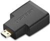 Ugreen Micro HDMI Male to HDMI Female Adapter Black 20106