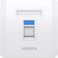 UGreen-NW144-Single-Port Wall Plate 1pc-80180