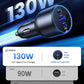 Ugreen Charger 2xUSB-C + USB-Car Charger 130W Black 35025
