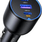 Ugreen Charger 2xUSB-C + USB-Car Charger 130W Black 35025