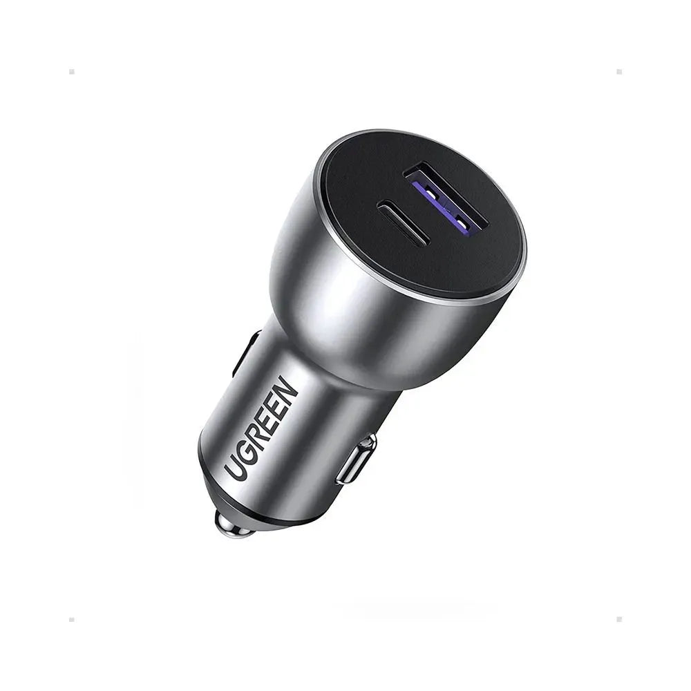 Ugreen Charger CD213 52.5W USB+PD-Car Charger Dark Gray 60980
