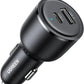 Ugreen-Fast Car Charger-63W-2-Port-USB-C/USB-A Gray-35023