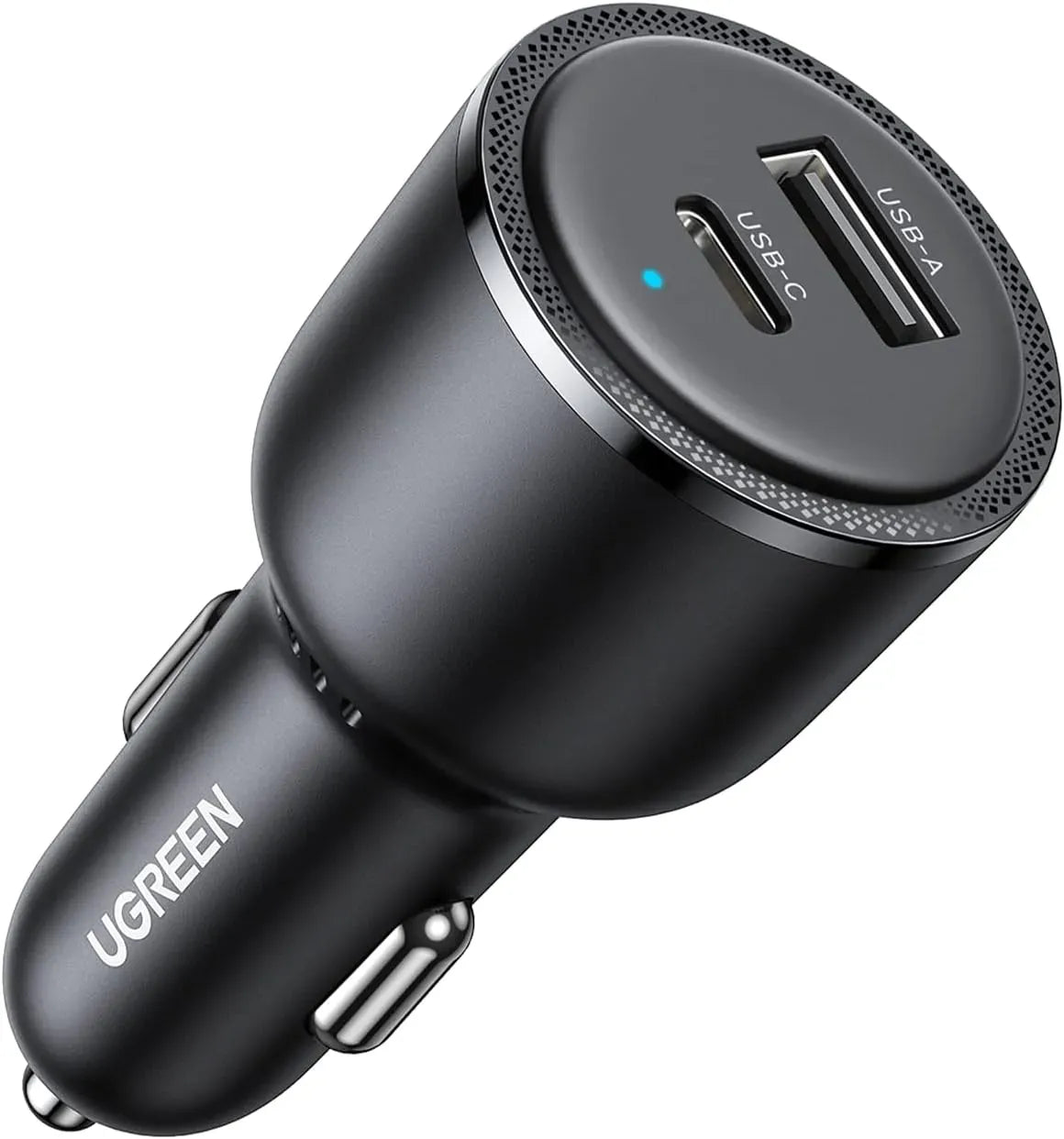 Ugreen-Fast Car Charger-63W-2-Port-USB-C/USB-A Gray-35023