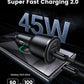 Ugreen-Fast Car Charger-63W-2-Port-USB-C/USB-A Gray-35023