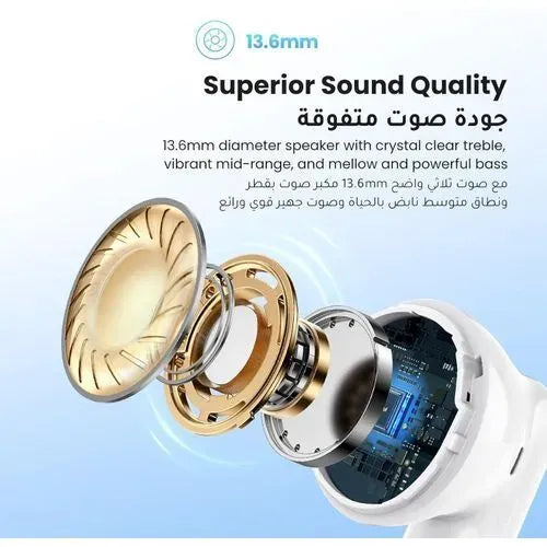 Ugreen Wireless Earbuds White HiTune H5 WS201 15612