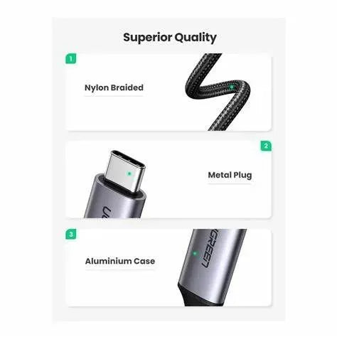 Cable Ugreen MM121 USB Type C to HDMI Cable  Male to Male ABS 1.5m Gray 30841