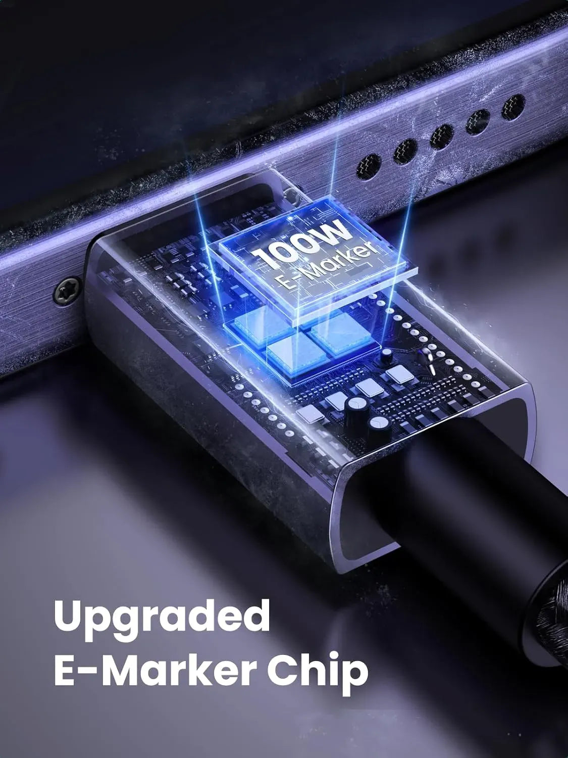 Ugreen-USB-C-to-USB-C-PD-Fast Charging-100W-Max-Space-Gray-1m-45063