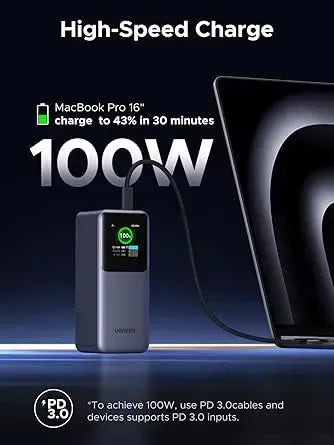 Charger Ugreen Power Bank 20000mAh 130W Fast Charging 35524B