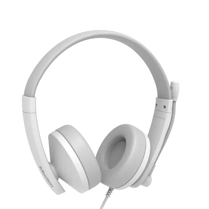 Headphone Meetion Headset HP003U USB White Gray