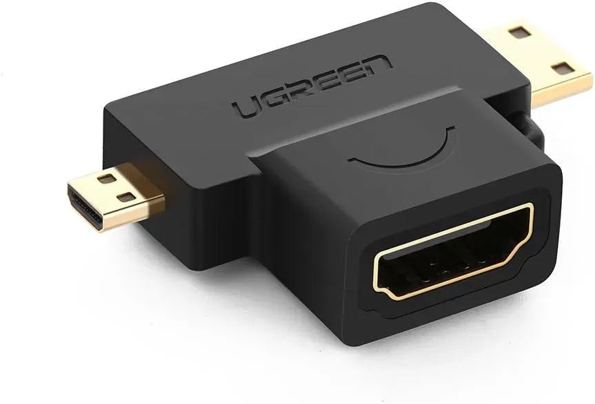 Ugreen HD129 Micro HDMI + Mini HDMI Male To HDMI Female Adapter 20144