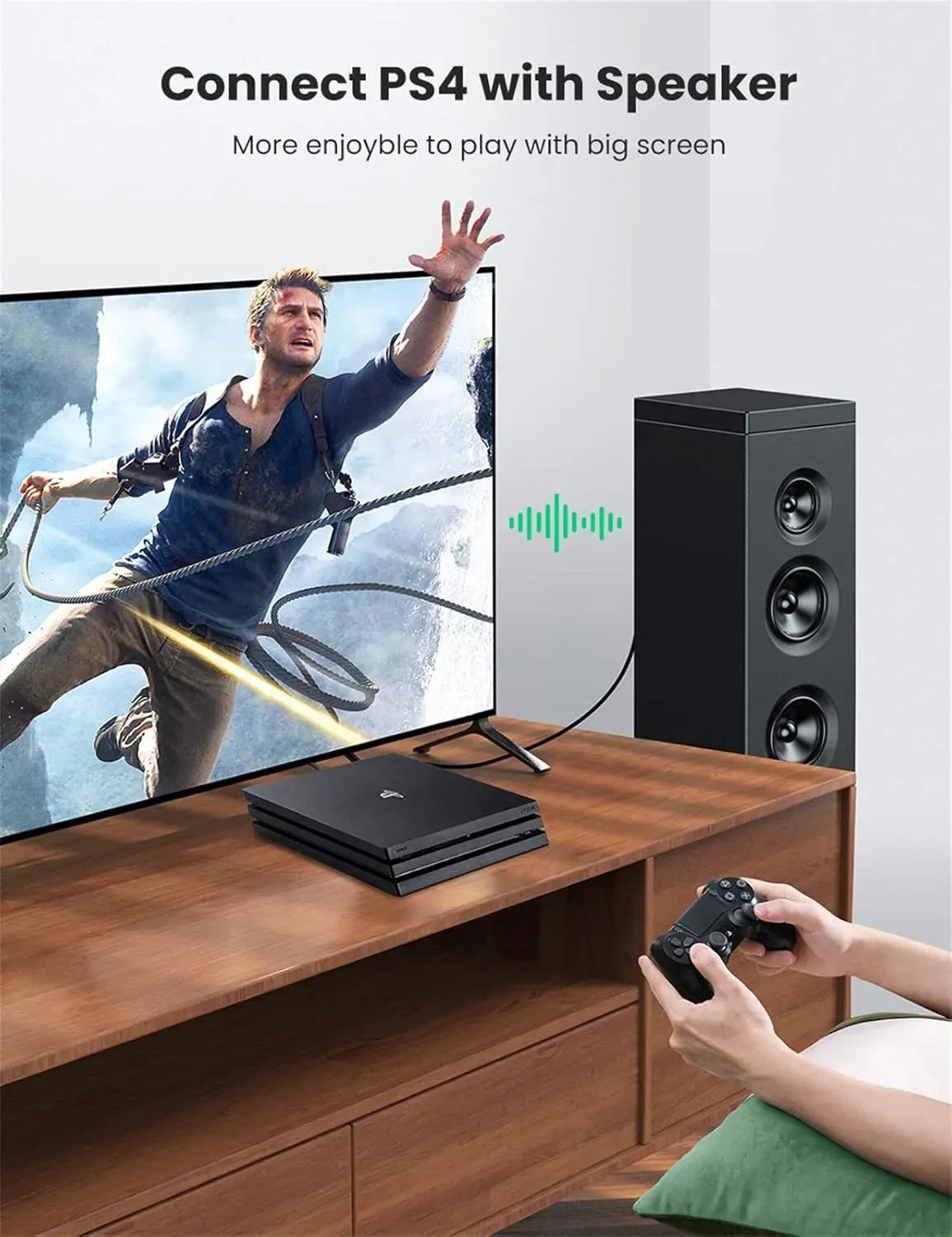 Ugreen Toslink Optical Audio Black 2M 70892