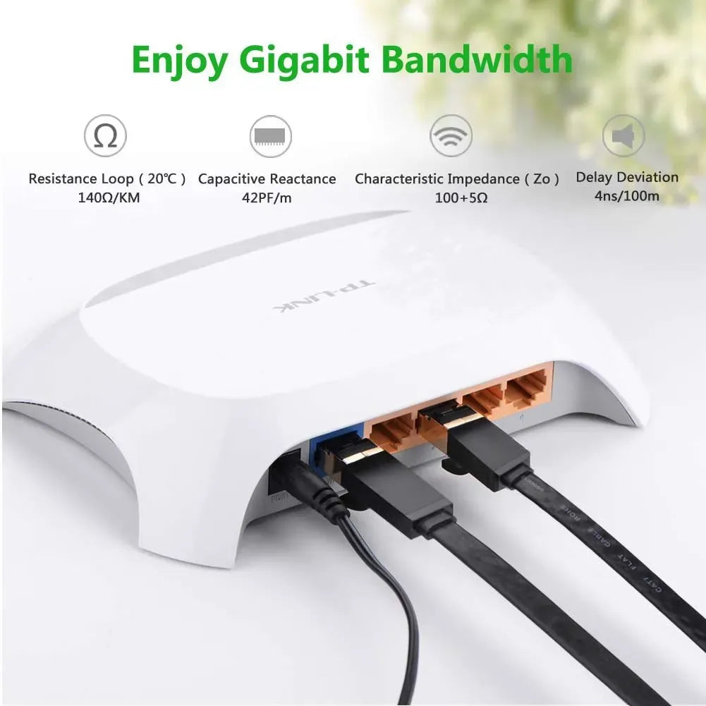 Ugreen NW106 CAT7 U/FTP Flat Black 3M 11262