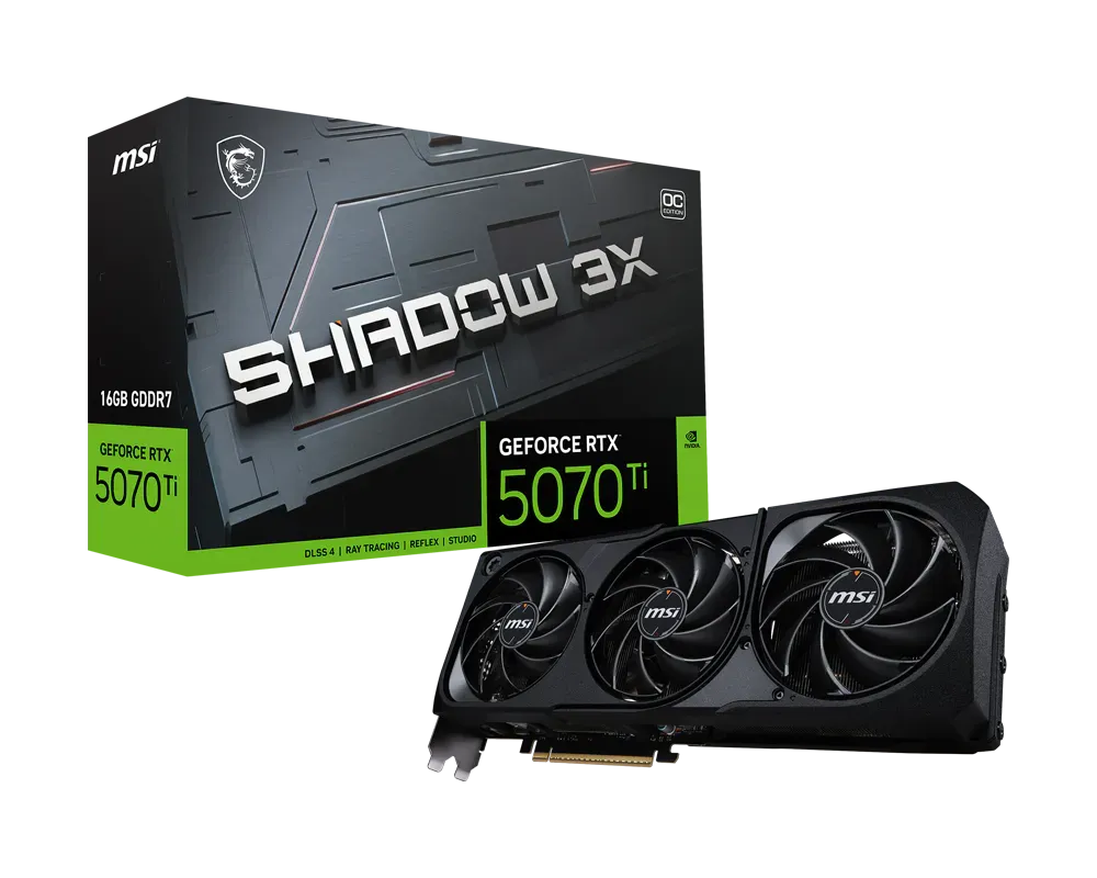 MSI RTX 5070 TI SHADOW 3X OC 16GB GDDR7