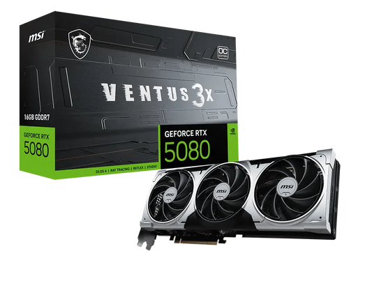 MSI RTX 5080 VENTUS 3X OC PLUS 16GB GDDR7