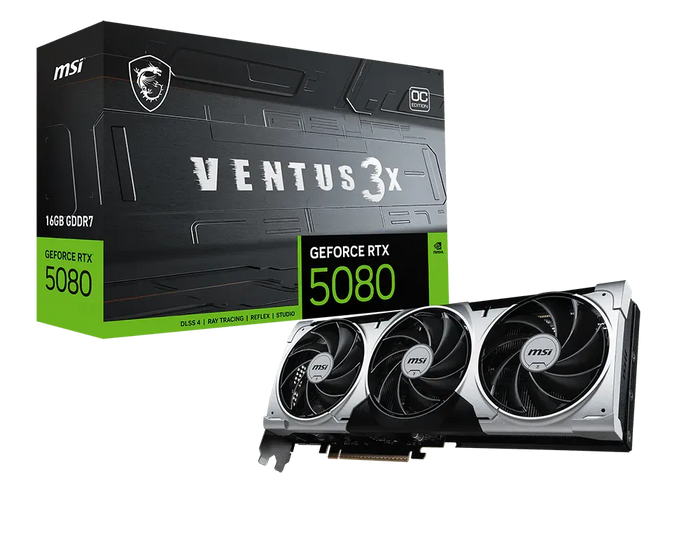 MSI RTX 5080 VENTUS 3X OC PLUS 16GB GDDR7