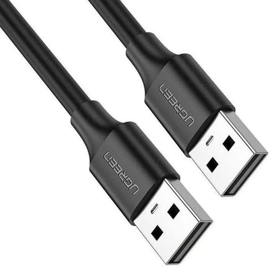 Ugreen-US102-USB 2.0 A Male to A Male-Cable 1m-Black-10309