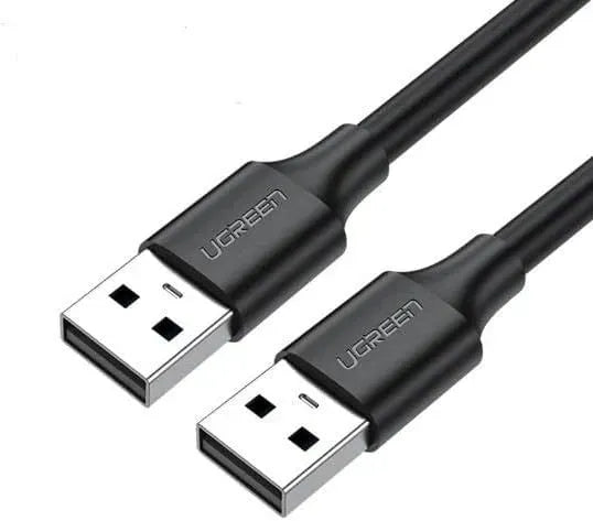 Ugreen-US102-USB 2.0 A Male to A Male-Cable 1m-Black-10309