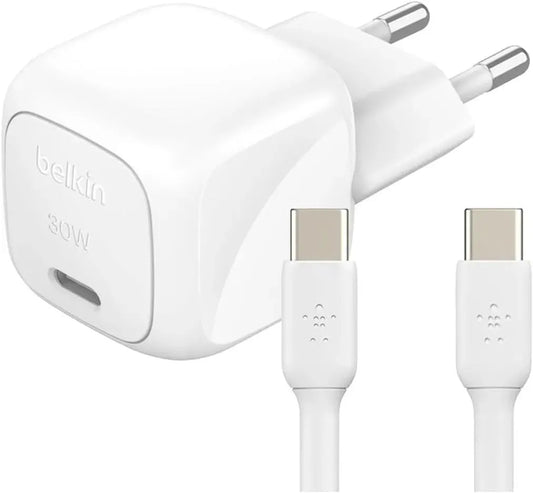 Belkin BoostCharger 30W USB C WallCharger With Cable USB C