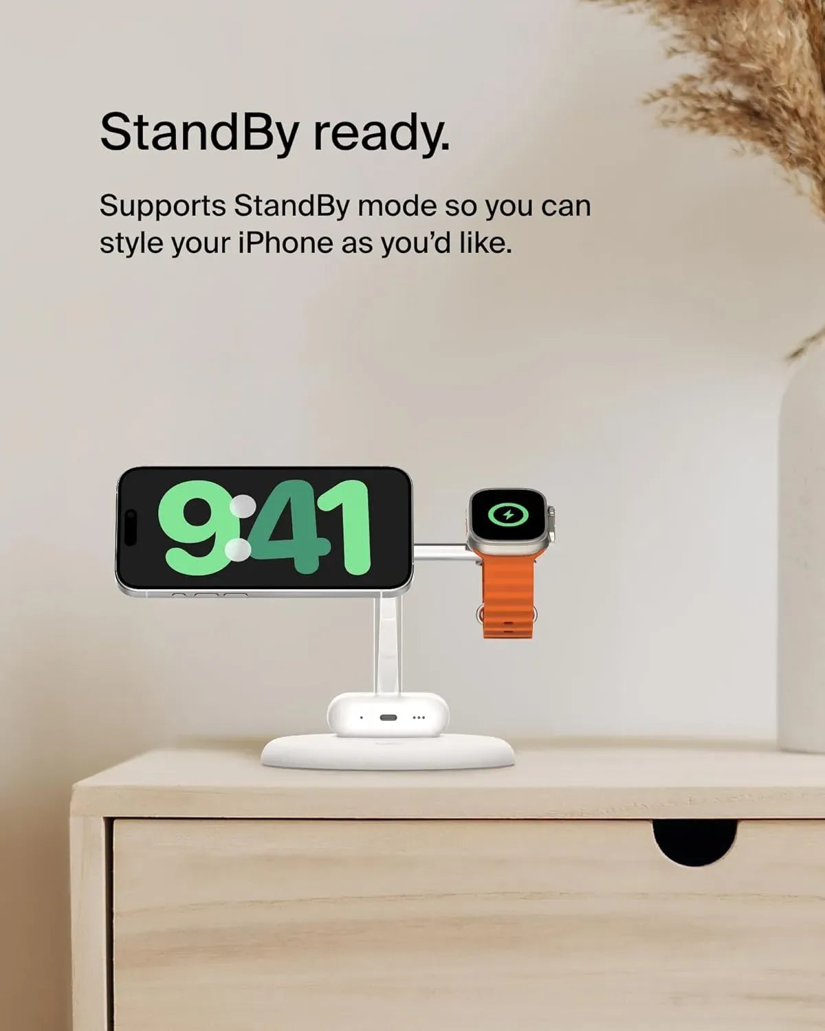 Belkin BoostCharge Pro 3-in-1 Magnetic Stand Qi2 15W