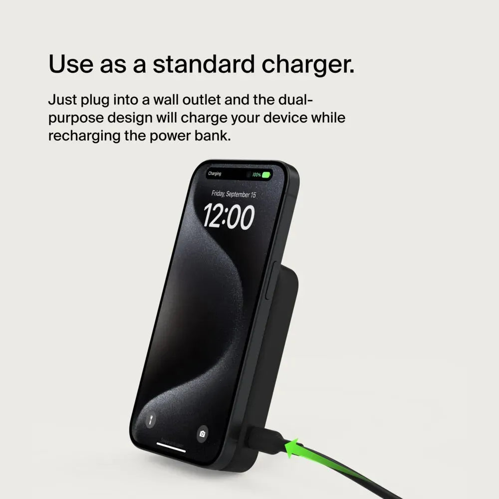 Belkin BoostCharge Qi2 Magnetic Power Bank 8K + Stand