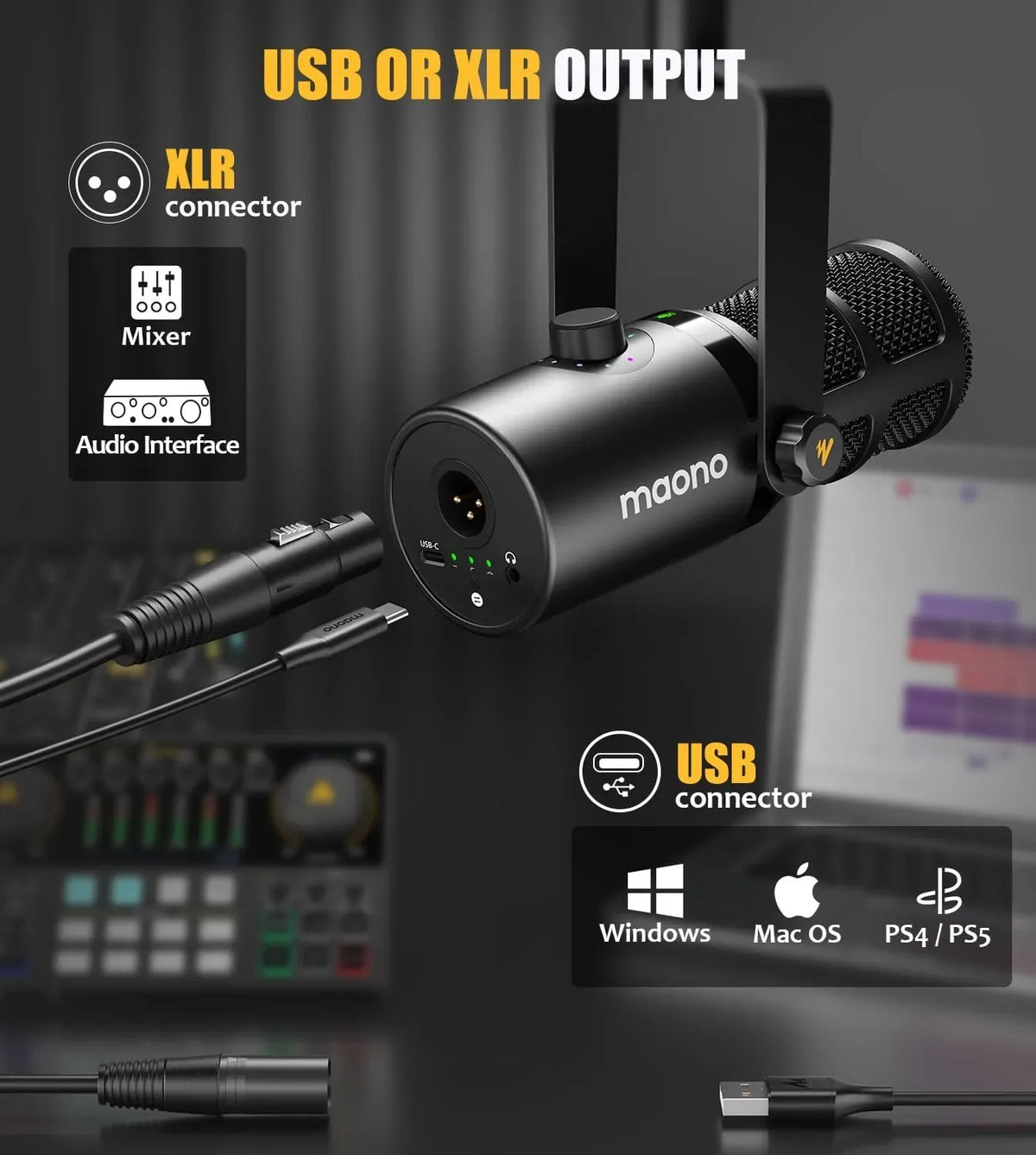 PD400X IS A MULTI FUNCTIONAL XLR USB DUALIMODE DYNAMIC