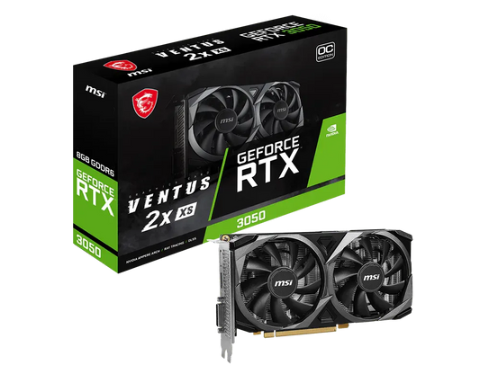 MSI RTX 3050 VENTUS 2X XS OC 8G داخل التجميعة
