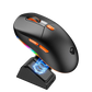 Meetion Air GW38 PAW3104 With Charging Base Rechargeable Wireless And Bluetooth Mouse