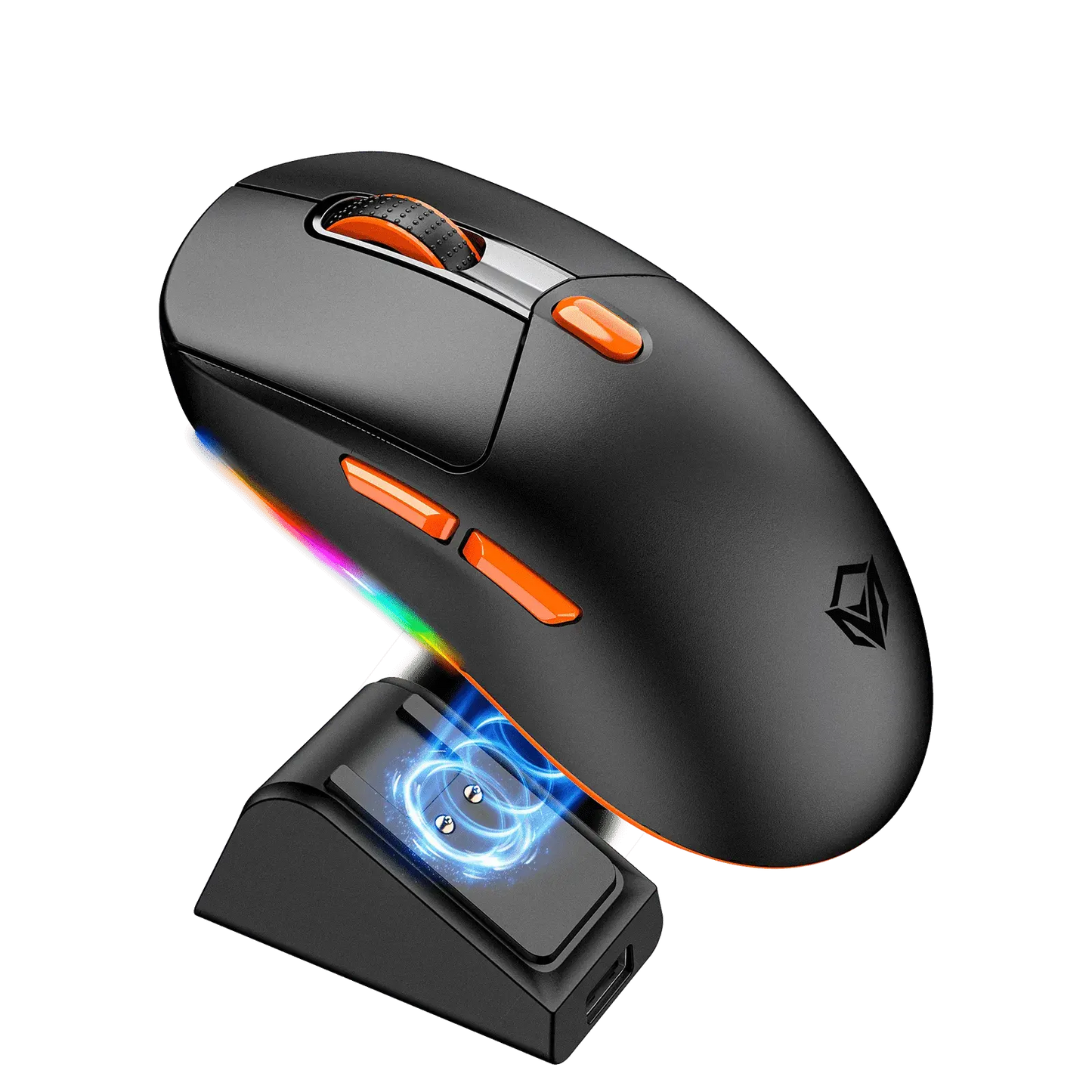 Meetion Air GW38 PAW3104 With Charging Base Rechargeable Wireless And Bluetooth Mouse