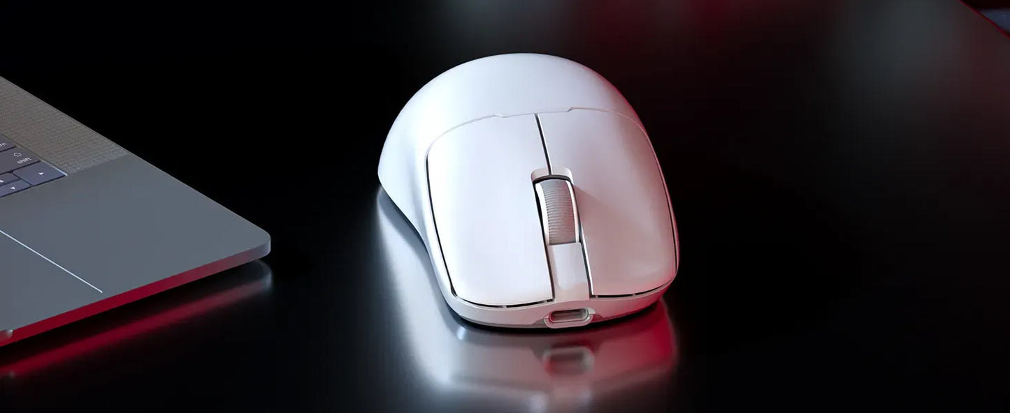 Meetion Air GW40 Pro 3 Mode Rechargeable Wireless And Bluetooth Gaming White Mouse